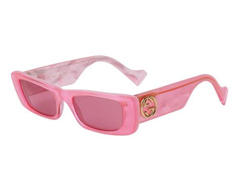 solaire gucci femme|Lunettes de soleil ovales en rose .